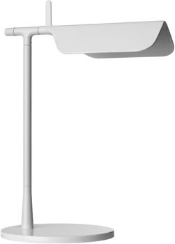 FLOS Tab LED Tischleuchte PMMA schwenkbar 180° 4,9/32,7cm 14x LED Aluminium lackiert/Fuß weiß