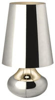 Kartell G9100M1, Kartell - Cindy Tischleuchte, platin ABS-Kunststoff recycled Silber,