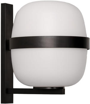 Santa & Cole Wally Wandleuchte opal HxØ24x22cm matt schwarz LED 4,5W 470lm opal