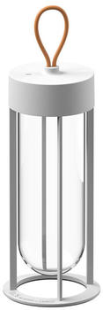 FLOS In Vitro Unplugged LED Akkuleuchte 3000K 39,3cm x Ø 13,2cm weiß