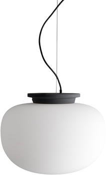 Frandsen Supernate Pendelleuchte Ø 28cm opalweiß, schwarz HxØ21,1x28cm