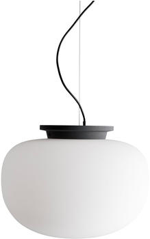 Frandsen Supernate Pendelleuchte Ø 38cm opalweiß, schwarz HxØ28,6x38cm 300cm