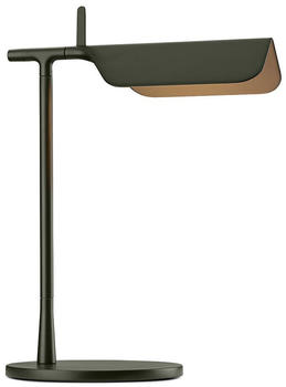 FLOS Tab LED Tischleuchte PMMA schwenkbar 180° 4,9/32,7cm 14x LED Aluminium lackiert/Fuß matt dunkelgrün
