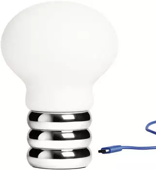 Ingo Maurer B.Bulb LED Akkuleuchte wei&szlig; metallen ladbar per USB-C-Technologie H 20cm LED