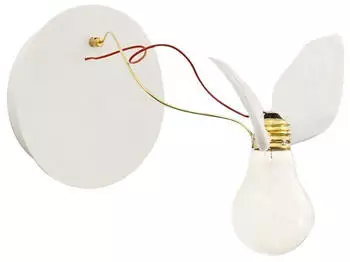 Ingo Maurer Lucellino Wandleuchte 1xHALO 600lm EEC B Schiebe-Dimmer Ø8,5cm weiß