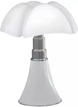 Martinelli Luce Pipistrello LED Tischleuchte weiß Diffusor opal weiß HxØ66-86x55cm