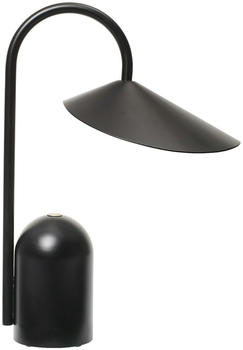 ferm LIVING Arum tragbare LED-Tischleuchte schwarz
