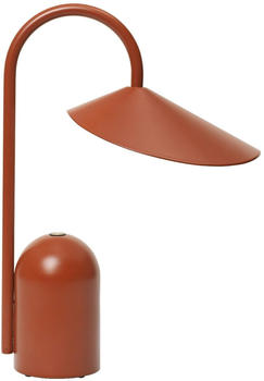 ferm LIVING Arum tragbare LED-Tischleuchte oxidrot