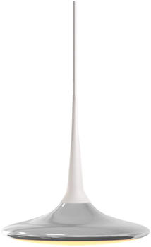 GRAU Grau Falling Leaf Up Round 16 LED Pendelleuchte HxØ 6,8x24cm/Baldachin aluminium weiß