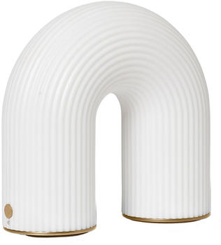 ferm LIVING Vuelta Akkuleuchte tragbar 16,5x15,5x6,5cm weiß