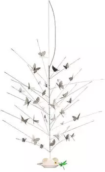 Ingo Maurer La Festa delle Farfalle Schmetterlinge + Libelle 85 cm wei&szlig;/gr&uuml;n