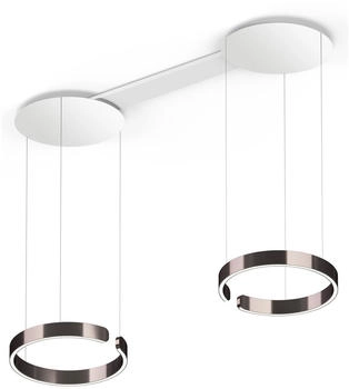Occhio Mito Sospeso Due 40 Fix Wide Pendelleuchte LED phantom/Baldachin weiß matt - Air