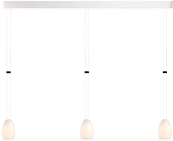 GRAU Oh China Pendelleuchte LED 3-flammig weiß