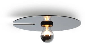 Wever & Ducré MIRRO WALL/CEIL. 1.0 E27 Wandlampe - Schwarz/Chrom