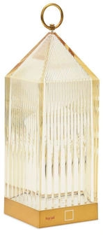 Kartell Lantern Tischleuchte braun quaderförmig 1,2 W 9x31x9cm bernstein amber (308)