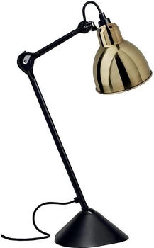 DCW éditions Gras N°205 Tischleuchte Ø 14 cm schwarz / messing lackiert