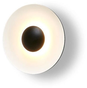 Marset Ginger 20C LED-Wandlampe Ø20cm schwarz/weiß