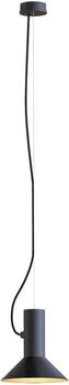 Wever & Ducré ROOMOR CABLE 1.1 E27 Pendelleuchte - Schwarz/Gold mit 2,5 Meter Kabel
