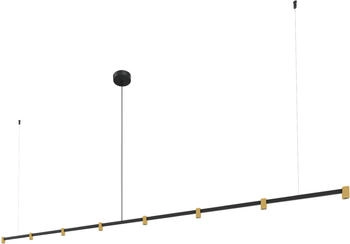 Wever & Ducré LED-Krone TRACE CHANDELIER Ceiling Susp 3.0 - 2700K CH schwarz-champagner 2700K 253764CH3