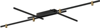 Wever & Ducré LED-Deckenleuchte TRACE GRID Ceiling Surf 2.0 - 2700K CH schwarz-champagner 2700K 183464CH3