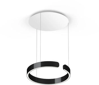 Occhio Mito Sospeso 40 Fix Up Table Pendelleuchte LED black phantom/Baldachin weiß matt