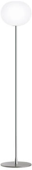 FLOS Glo-Ball F2 Stehleuchte silber Ø 33x175 cm