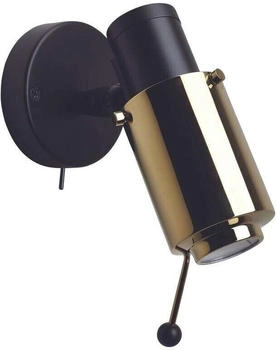 DCW éditions Biny Spot SW Strahler/Spot schwarz / gold mit Griff