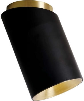 DCW éditions Tobo Diag Deckenleuchte schwarz/Messing – Ø 8,5 cm