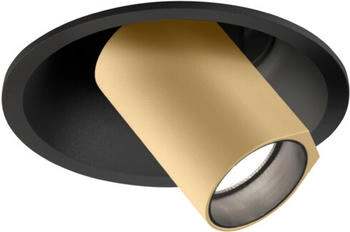 Wever & Ducré LED-Einbaustrahler BLIEK PETIT Ceiling REC 1.0 LED Schwarz / Gold 2700 K 9,4 cm 164461CH3