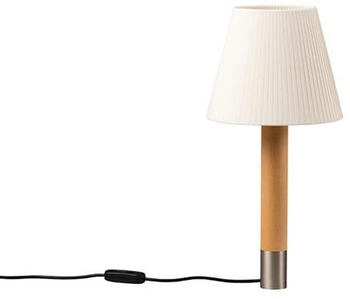 Santa & Cole Básica Minima Tischlampe Natur/Birke/ Nickel (BAMTA02)