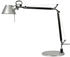 Artemide Tolomeo Tavolo Micro Tischlampe aus poliertem Aluminium mit Tischfuß ø17cm (A011800)