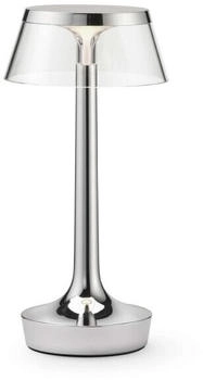 FLOS Bon Jour Unplugged Tragbare Akku-Tischlampe Chrom (F1040057)