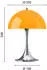 Louis Poulsen Panthella 250 Tischleuchte opal orange