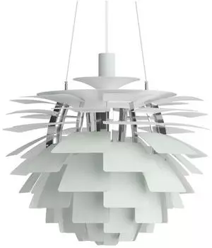 Louis Poulsen PH Artichoke Pendelleuchte &Oslash; 60 cm dusty green/high lustre chrome plated
