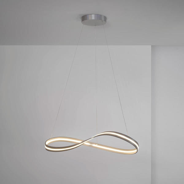 Escale Infinity LED Pendelleuchte 70 x 60 cm Aluminium geschliffen