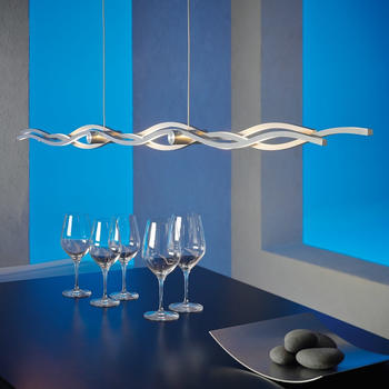 Escale Silk Pendelleuchte 157 cm Aluminium geschliffen