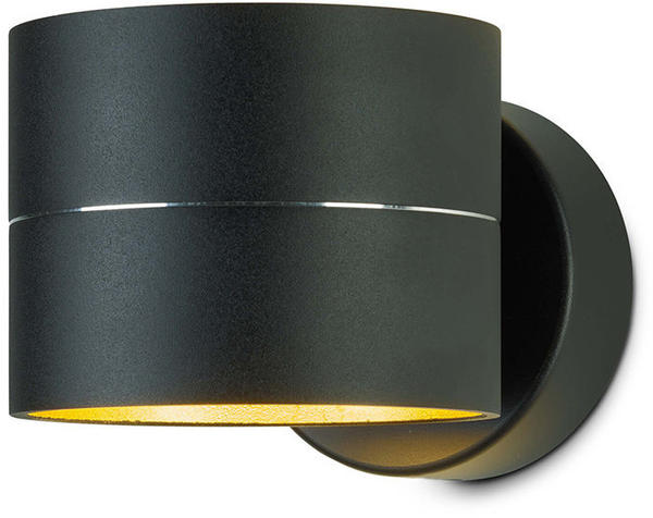 OLIGO Tudor LED Wandleuchte schwarz matt Blattgold