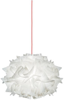 Slamp Veli Mini Single Couture Suspension transparent weiß dekoriert