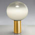 Artemide Laguna Tavolo Messing Ø 37 cm Diffusor transparent mit Dimmer