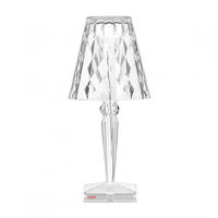 Kartell 09470B4, Kartell Big Battery Tischleuchte LED, kristallklar