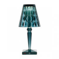 Kartell 09470AZ, Kartell Big Battery Tischleuchte LED, hellblau