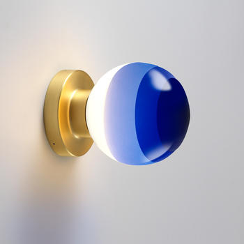 Marset Dipping Light A2-13 LED Messing gebürstet blau
