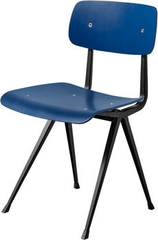 HAY Result Chair Eiche dark blue lackiert (wasserbasiert) / Gestell schwarz (197215)