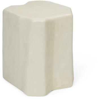 ferm LIVING Staffa Hocker 36,4x40x33,2 cm Ivory