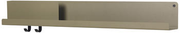 Muuto Folded Regal - grün, Metall - olive (24007) (812) 96x13 cm