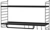 String Regal Wandleiter Metall - black (011) 50x30 cm