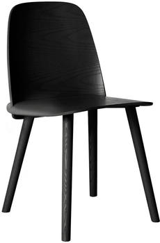Muuto Nerd Esszimmerstuhl Holz - 45x79x50 cm - Black (013)