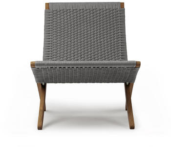 Carl Hansen & Søn MG501 Cuba Outdoor Chair grau 61x79x79 cm Anthrazit FlatRope-Charcoal (102)
