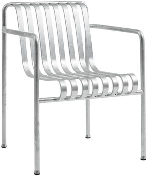 HAY Palissade Dining Arm Chair silber 63x80x66 cm verzinkt (006)