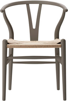 Carl Hansen & Søn CH24 Soft Wishbone Chair Ilse Crawford, Buche soft slate / Naturgeflecht